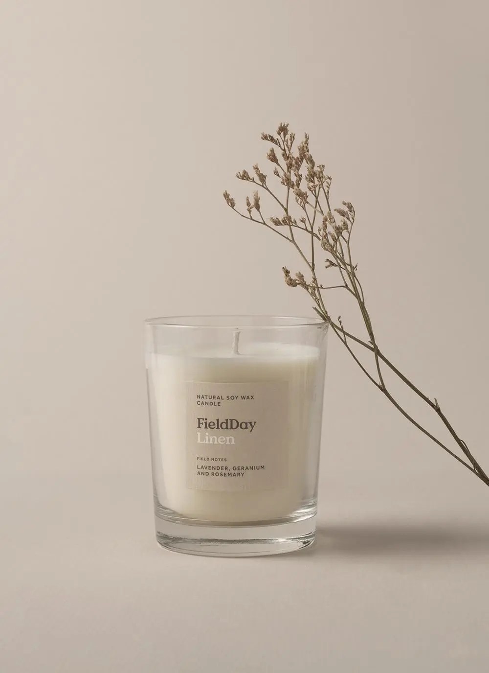 Field Day Linen Small Candle Blarney